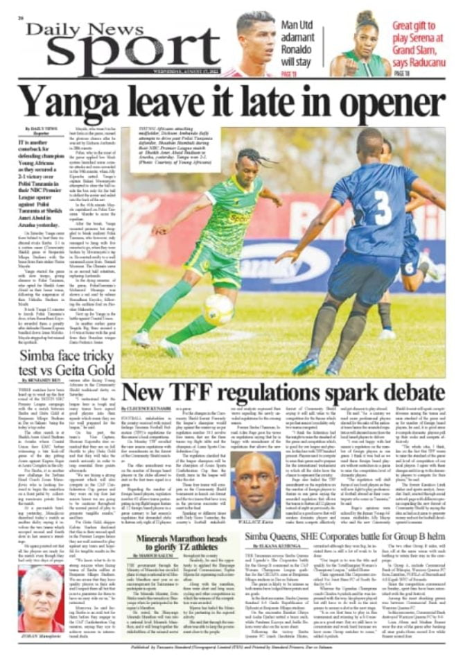 Magazeti ya leo August 17. 2022-Big new of Tanzania newspapers today 17. 2022