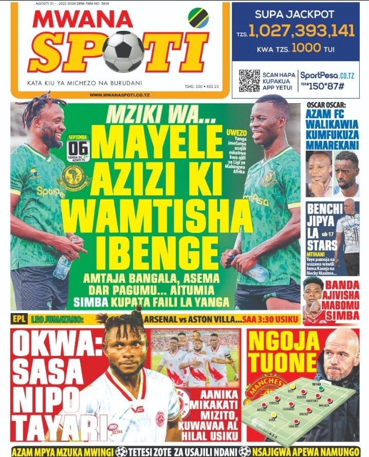 Habari kubwa za magazeti ya leo August 31, 2022-Big news of Tanzania newspaper today August 31, 2022
