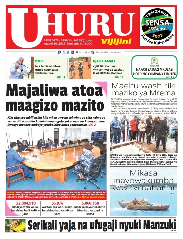 Magazeti ya leo Ijumaa August 26, 2022-Big news of Tanzania Newspaper today August 26, 2022
