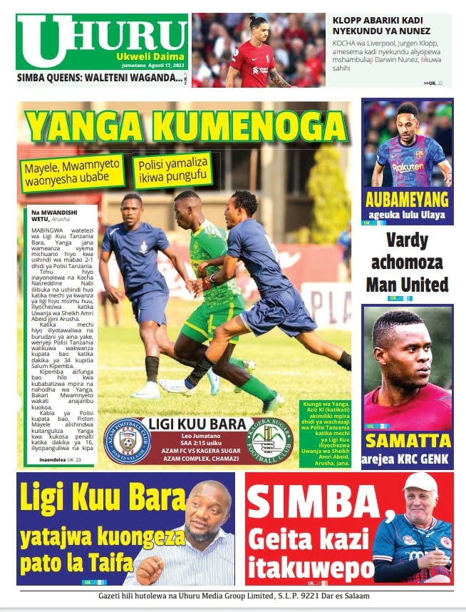 Magazeti ya leo August 17. 2022-Big new of Tanzania newspapers today 17. 2022
