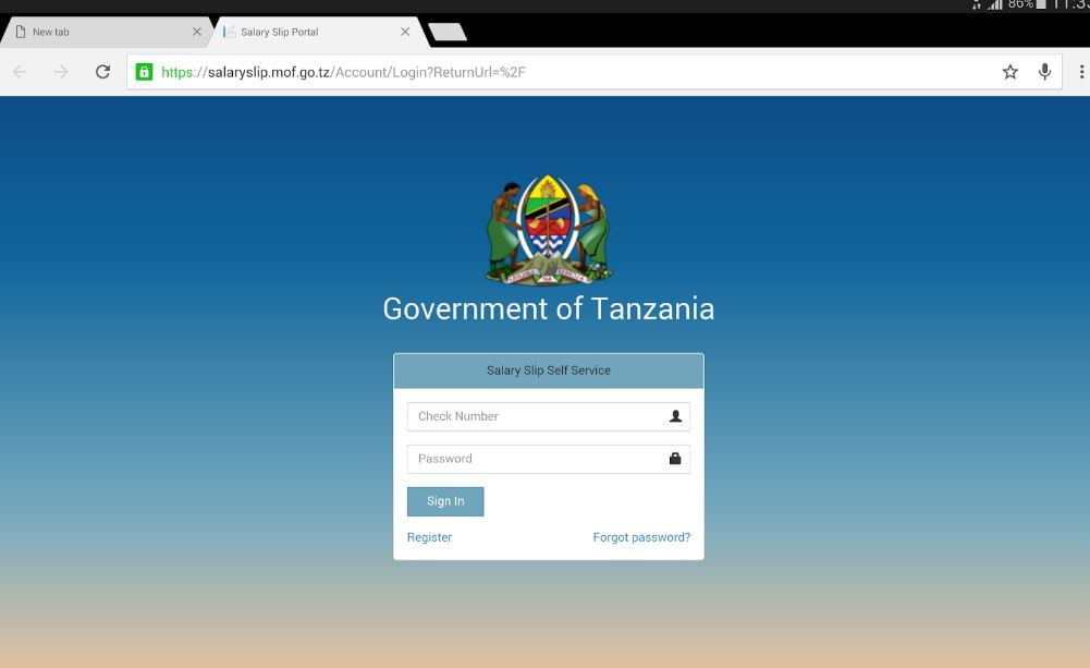 Salary Slip Portal Tanzania 2022/2023 Get Salary Slip Online – Register here