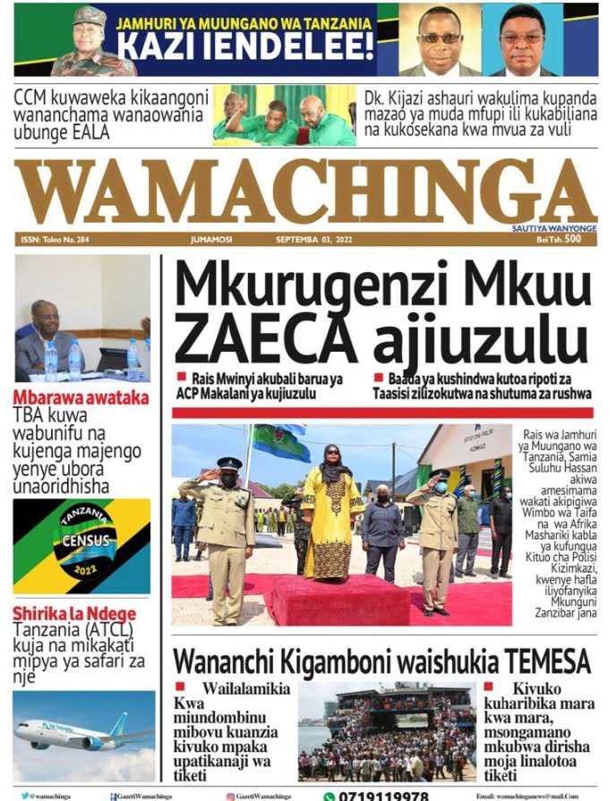 Magazeti ya leo September 3.9.2022-Big news of Tanzania Newspaper today September 3.9.2022