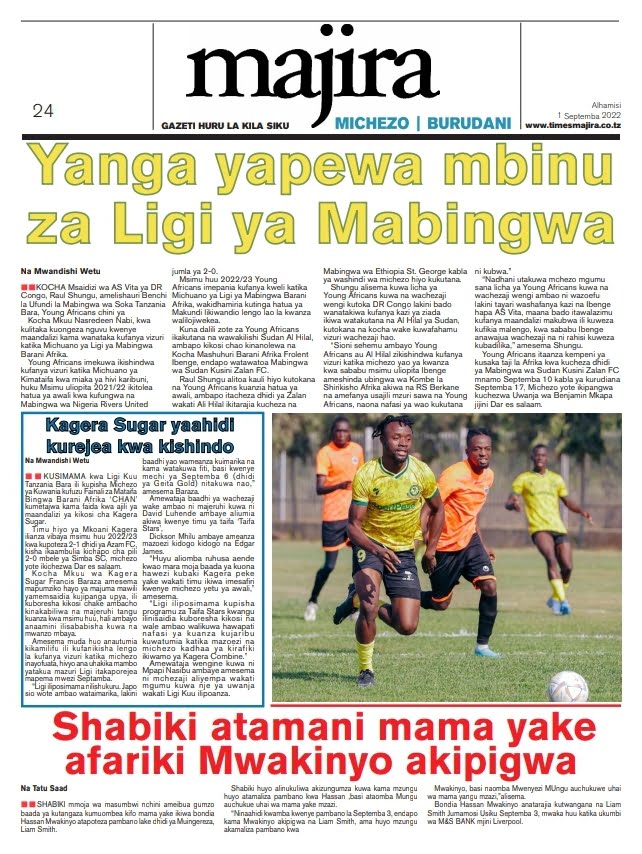 Habari kubwa za magazeti ya leo September 1.2022-Big news of Tanzania Newspaper today September 1.2022
