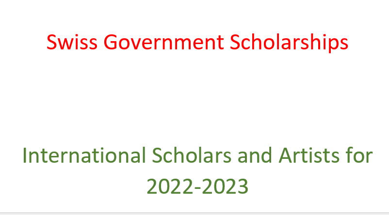 swiss government scholarship