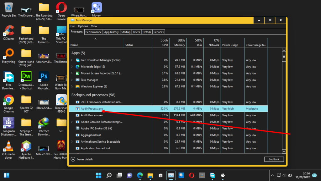 How to prevent AddInProcess.exe from high CPU/RAM usage