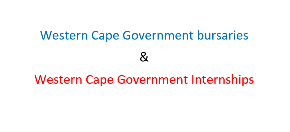 Western Cape Government bursaries