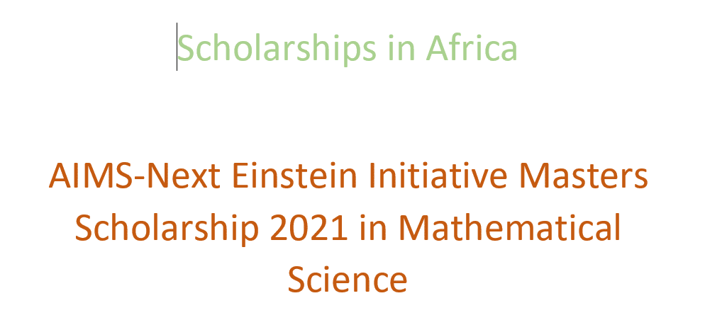 scholarships in africa