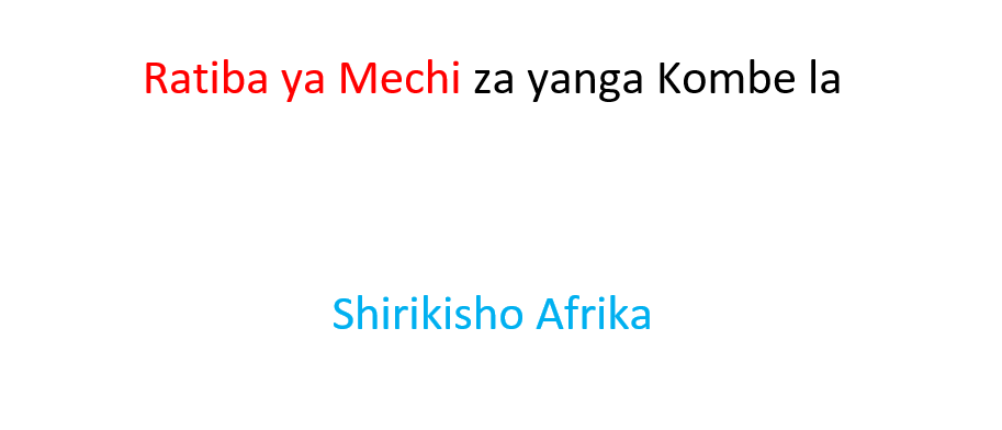 Ratiba ya Mechi za yanga