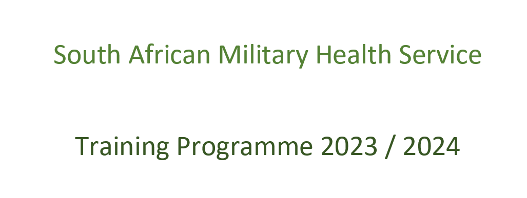 Training Programme 2023 / 2024