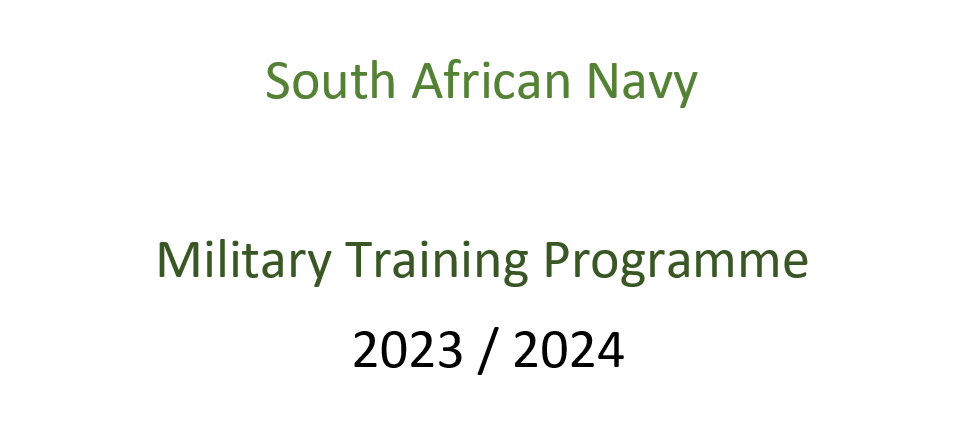 Military Training Programme 2023 / 2024
