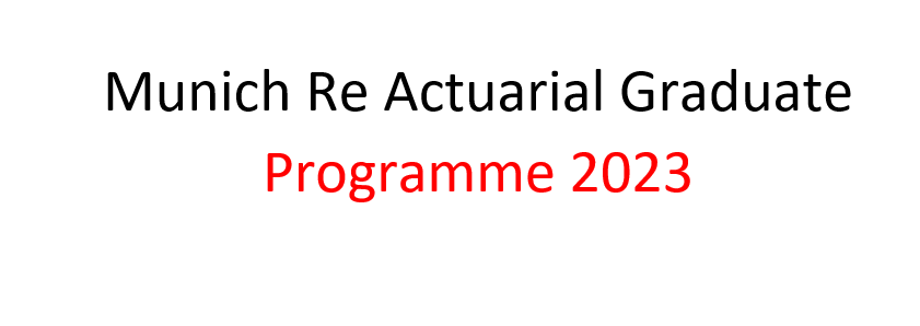 Actuarial Graduate Programme 2023