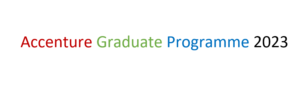 Graduate programme 2023