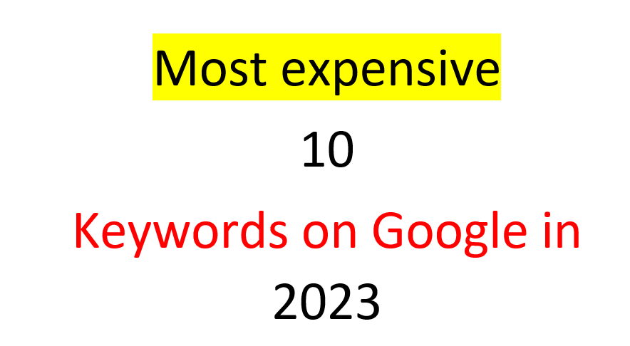 keywords in Google 2023