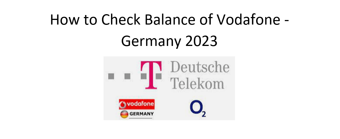 How to Check Balance of Vodafone – Germany 2023