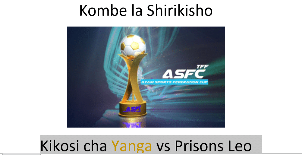 Kikosi cha Yanga vs Prisons Leo