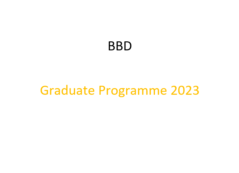 Graduate Programme 2023 - BBD