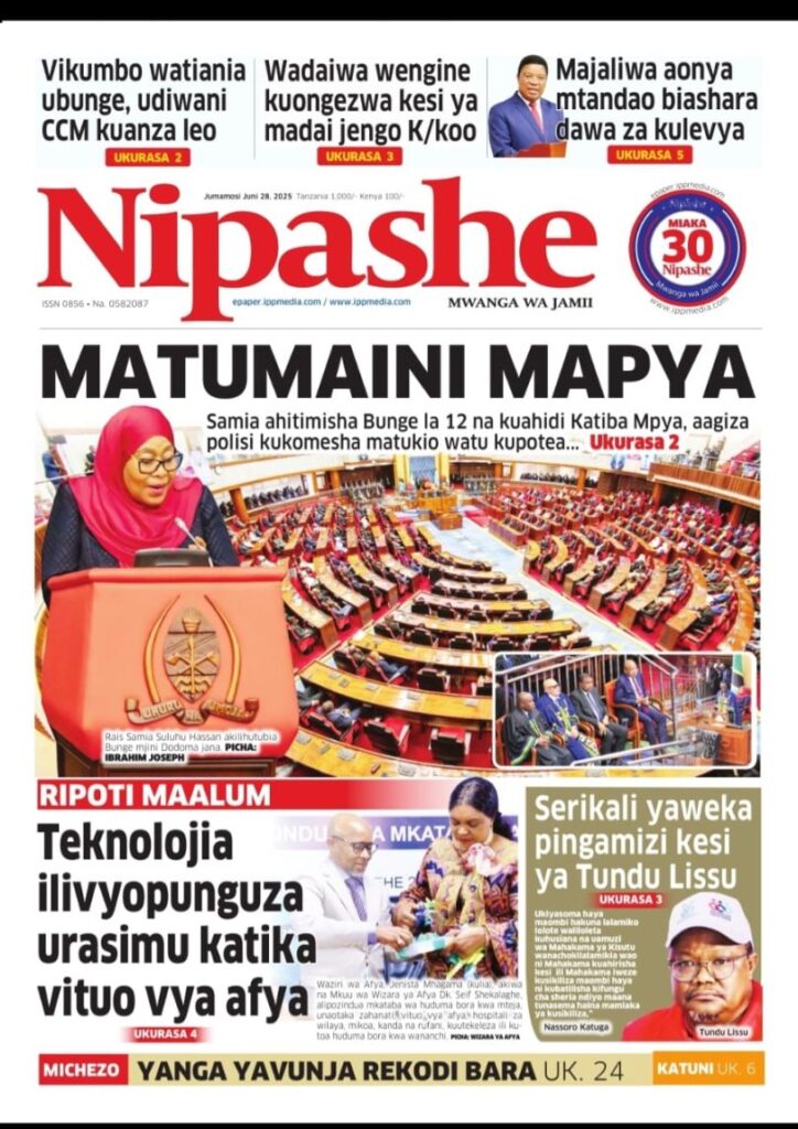 Habari Kubwa Magazeti Ya Leo June 28,2025