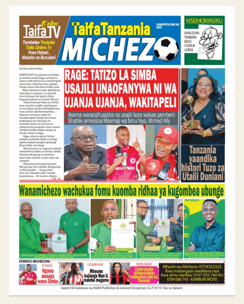 Tanzania News Paper Today Headlines-Magazeti ya leo 30 June 2025