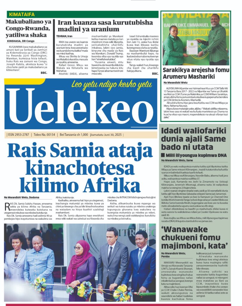 Tanzania News Paper Today Headlines-Magazeti ya leo 30 June 2025