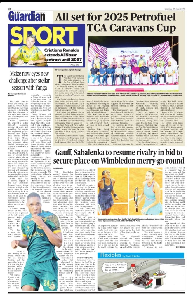 Habari Kubwa Magazeti Ya Leo June 28,2025