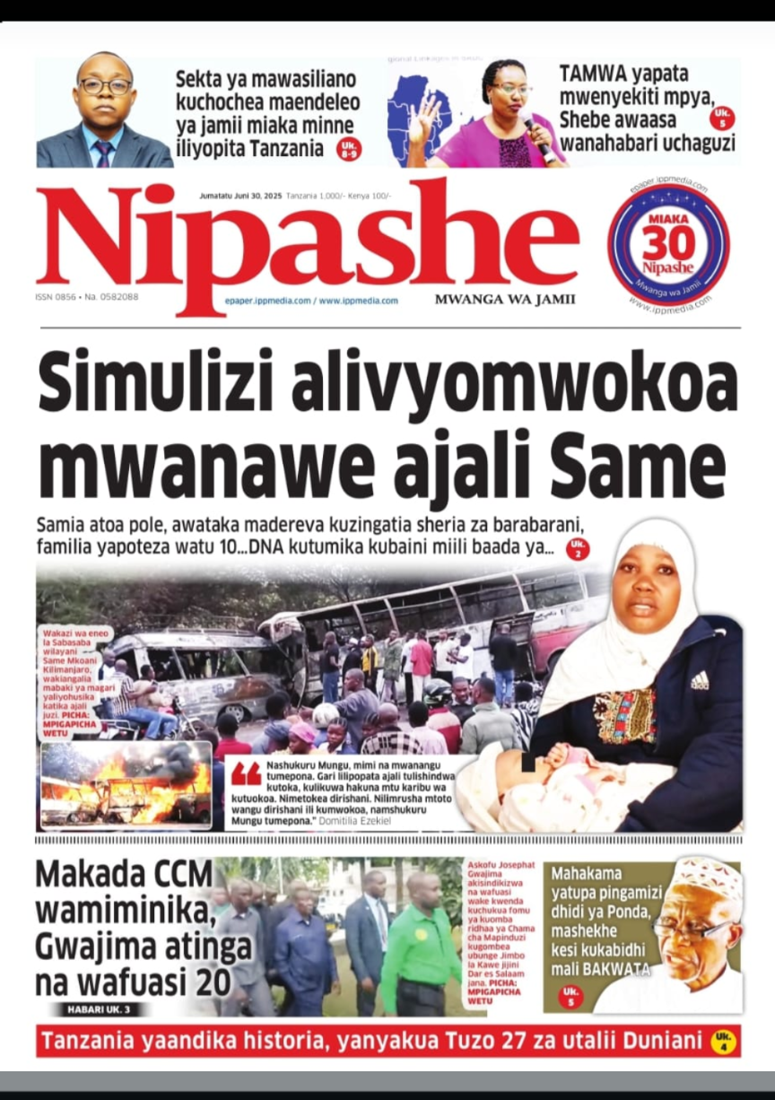 Tanzania News Paper Today Headlines