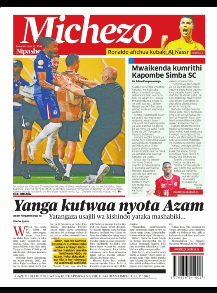 Tanzania News Paper Today Headlines-Magazeti ya leo 30 June 2025