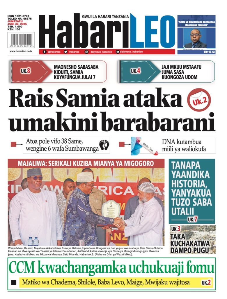 Tanzania News Paper Today Headlines-Magazeti ya leo 30 June 2025