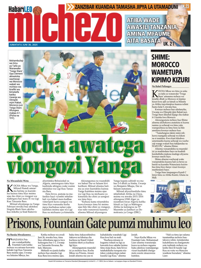 Tanzania News Paper Today Headlines-Magazeti ya leo 30 June 2025
